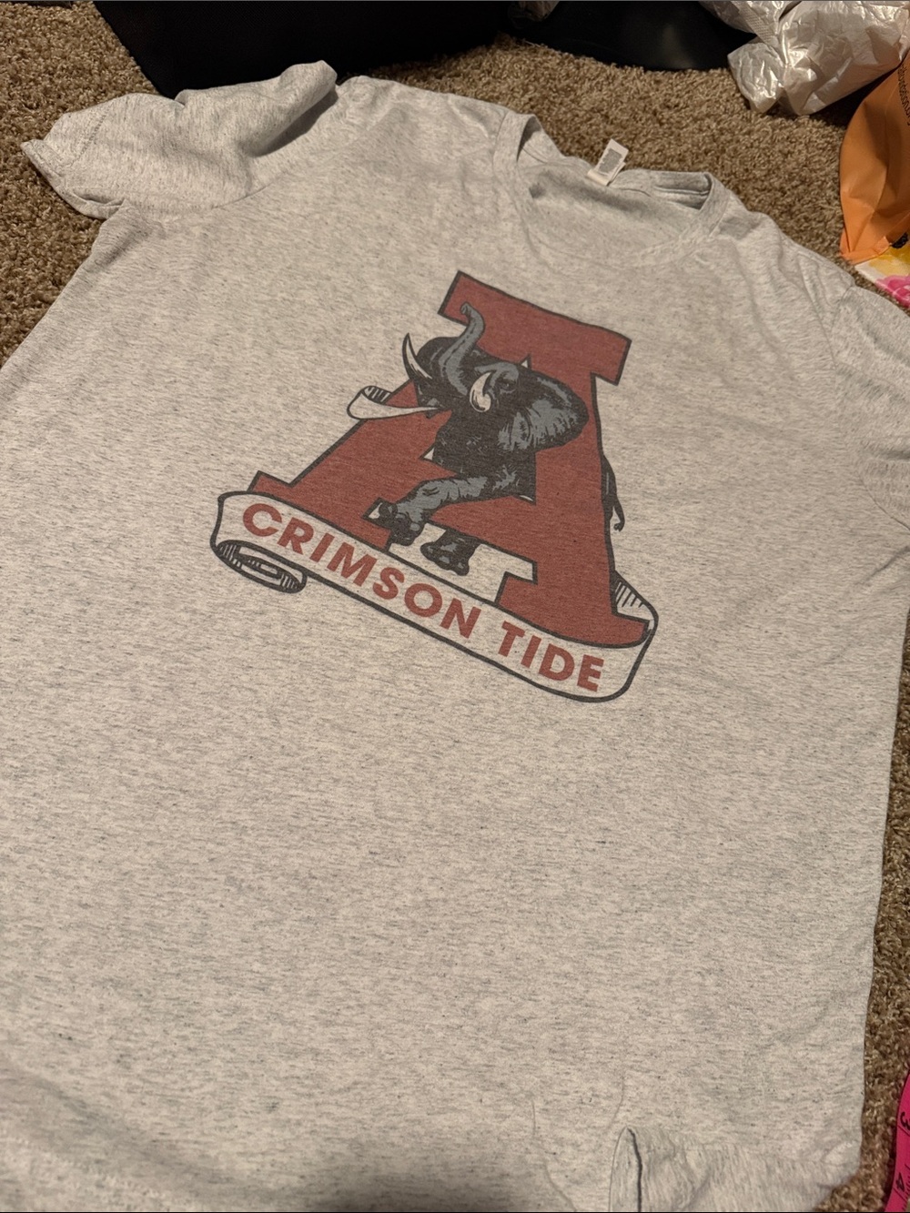Alabama Crimson Tide supersoft logo tee (L) - EUC